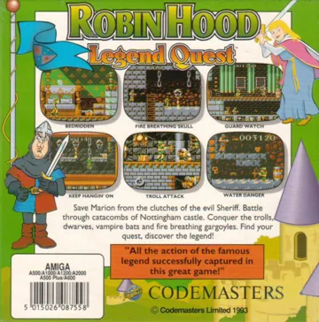 Robin Hood - Legend Quest box cover back